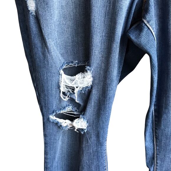 Torrid Sky High Skinny Jeans Distressed High Rise Stretch Premium Denim Size 22R - Picture 8 of 16